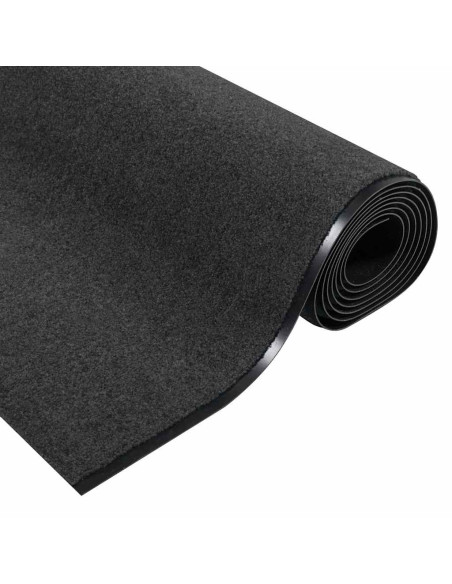 Tappetino Antracite e Nero 120 x 400 cm 100% Poliammide