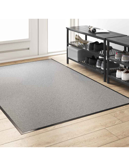 Tappetino Grigio e Nero 120 x 180 cm 100% Poliammide