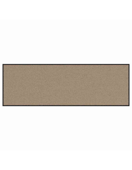 Tappetino Beige e Nero 60 x 180 cm 100% Poliammide