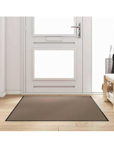 Tappetino Beige e Nero 120 x 180 cm 100% Poliammide