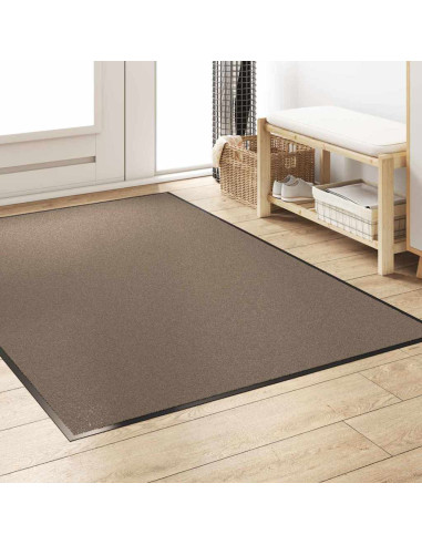 Tappetino Beige e Nero 120 x 180 cm 100% Poliammide