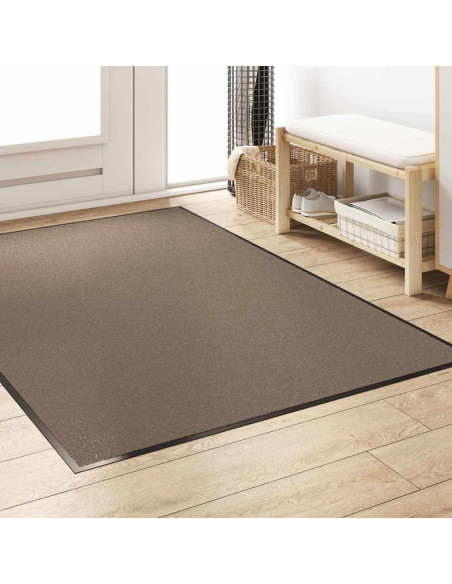 Tappetino Beige e Nero 120 x 180 cm 100% Poliammide