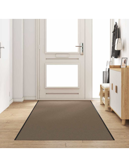 Tappetino Beige e Nero 120 x 400 cm 100% Poliammide