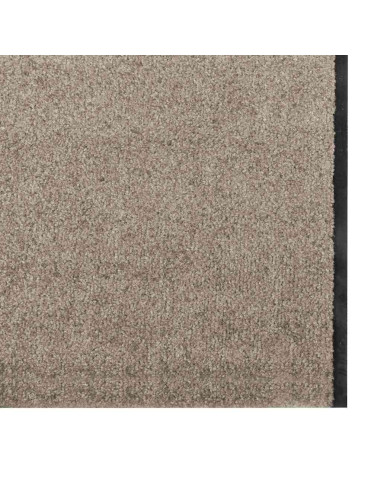 Tappetino Beige e Nero 120 x 400 cm 100% Poliammide