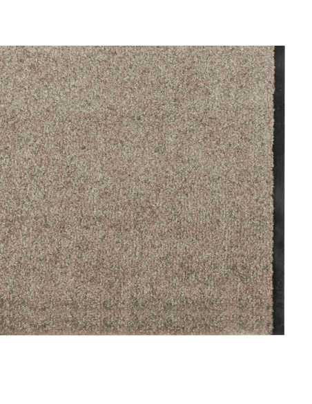 Tappetino Beige e Nero 120 x 400 cm 100% Poliammide