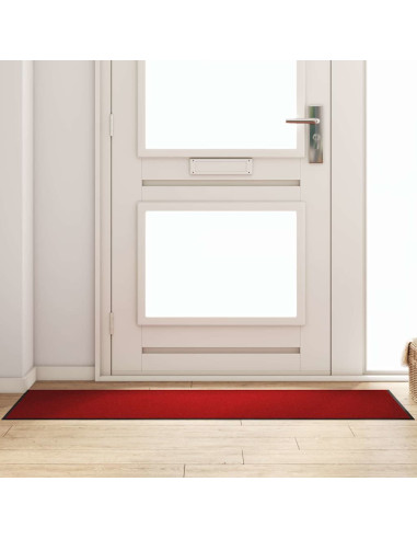 Tappetino Rosso e Nero 60 x 180 cm 100% Poliammide