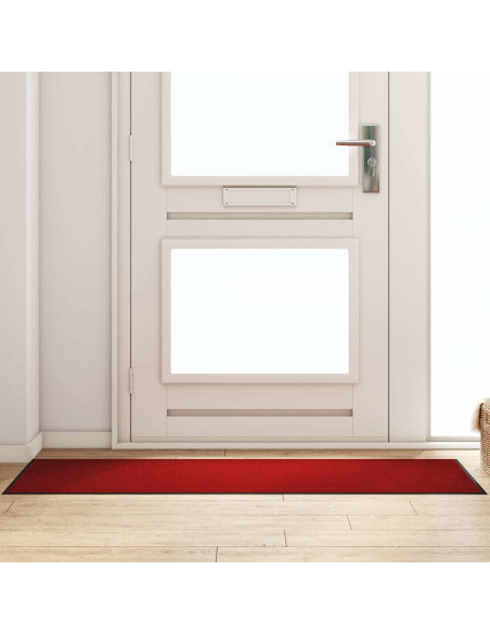 Tappetino Rosso e Nero 60 x 180 cm 100% Poliammide
