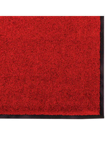 Tappetino Rosso e Nero 60 x 180 cm 100% Poliammide