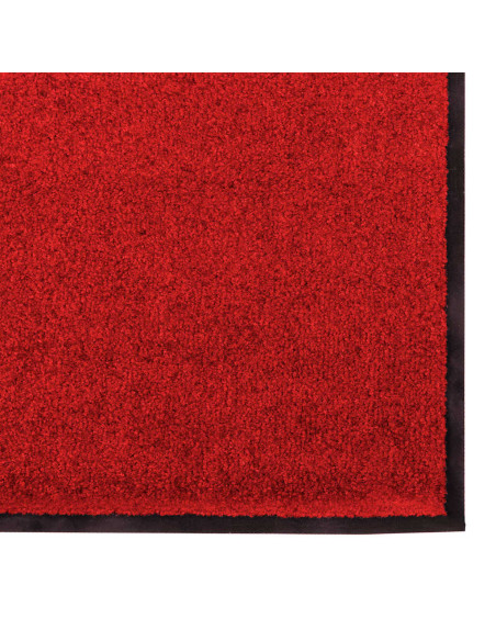 Tappetino Rosso e Nero 60 x 180 cm 100% Poliammide
