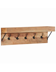 Appendiabiti Marrone 73 x 19 x 23 cm Legno massello di acacia