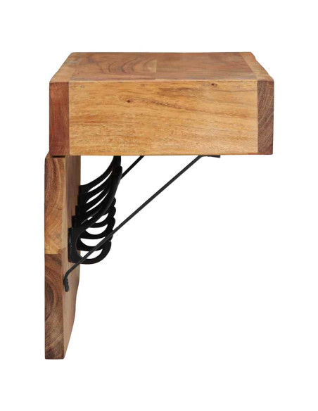 Appendiabiti Marrone 73 x 19 x 23 cm Legno massello di acacia
