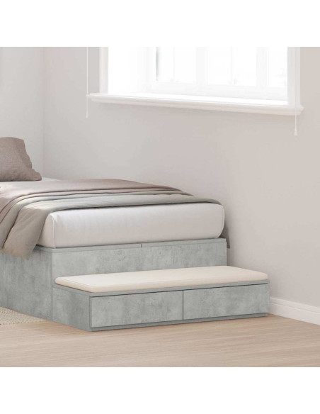 Cassetti per letto Grigio cemento 80 x 36,5 x 16,5 cm