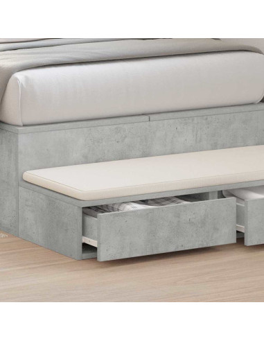 Cassetti per letto Grigio cemento 90 x 36,5 x 16,5 cm