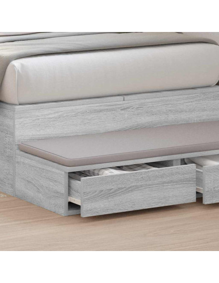 Cassetti per letto Grigio Sonoma 90 x 36,5 x 16,5 cm
