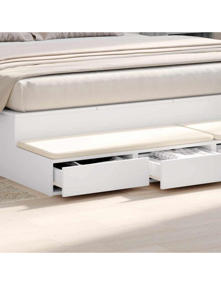 Cassetti per letto con cassetto Bianco 180 x 36,5 x 16,5 cm