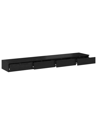 Cassetti per letto Rovere Nero 180 x 36,5 x 16,5 cm