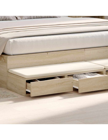 Cassetti per letto Rovere Sonoma 180 x 36,5 x 16,5 cm