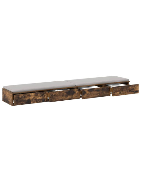 Cassetti per letto Rovere fumé 180 x 36,5 x 16,5 cm