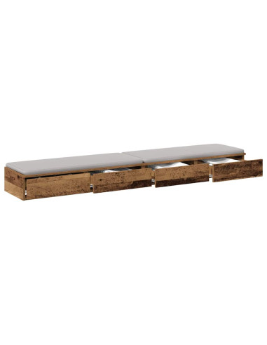 Cassetti per letto Legno vecchio 180 x 36,5 x 16,5 cm