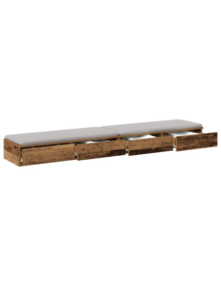 Cassetti per letto Legno vecchio 180 x 36,5 x 16,5 cm