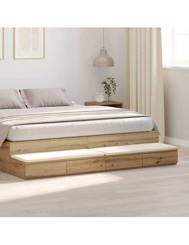 Cassetti per letto Rovere artigianale 180 x 36,5 x 16,5 cm