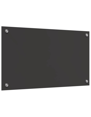 Schienale da cucina Grigio scuro 70 x 40 cm vetro temperato