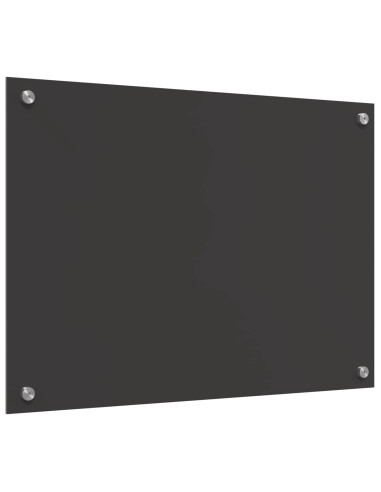 Schienale da cucina Grigio scuro 70 x 50 cm vetro temperato