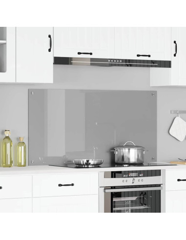 Schienale da cucina Grigio chiaro 120 x 60 cm vetro temperato