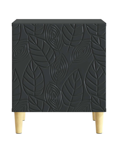 Comodino Nero 43 x 34,5 x 50 cm Legno ingegnerizzato