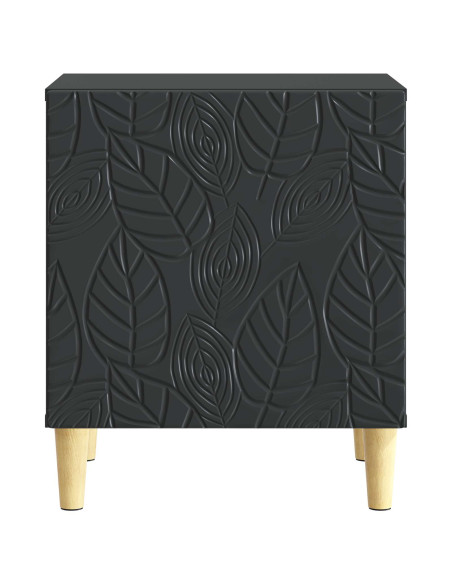 Comodino Nero 43 x 34,5 x 50 cm Legno ingegnerizzato