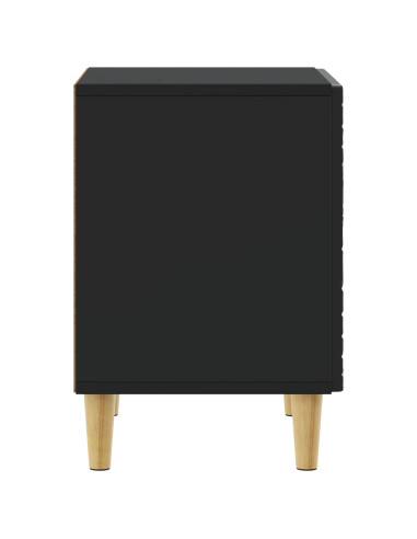 Comodino Nero 43 x 34,5 x 50 cm Legno ingegnerizzato