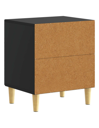 Comodino Nero 43 x 34,5 x 50 cm Legno ingegnerizzato