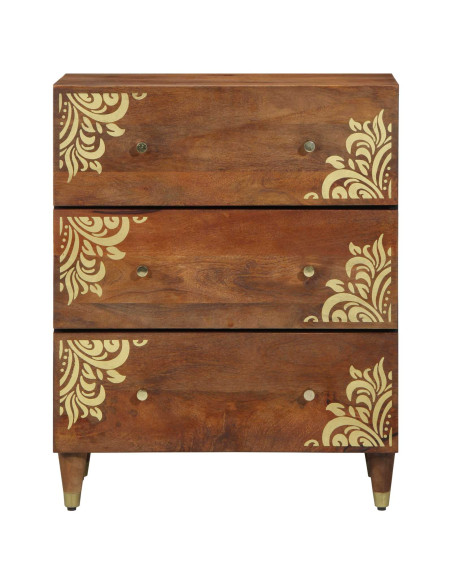Credenza Marrone 60 x 33 x 75 cm Legno di mango massello