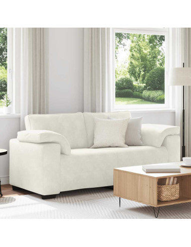 Divano Divanetto Crema 180x77x82 cm in Velluto