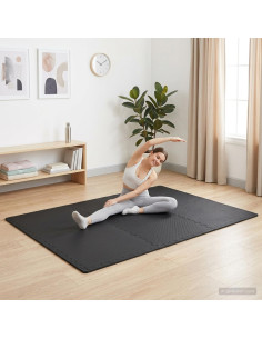 Tappeti 50 pcs Nero 18 m² Schiuma EVA