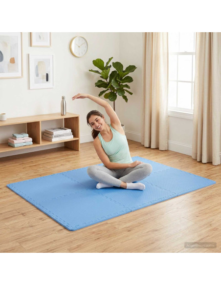 Tappeti 50 pcs Blu 18 m² Schiuma EVA
