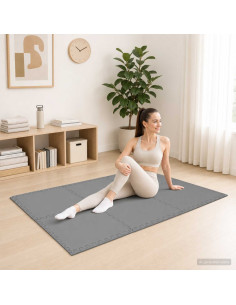 Tappeti 24 pcs Grigio 8,64 m² Schiuma EVA