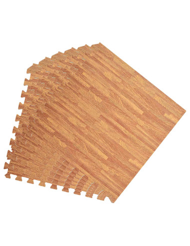 Tappeti 40 pcs legno 14,4 m² Schiuma EVA