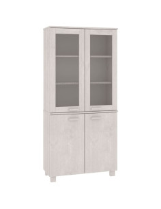 Credenza HAMAR in Legno Massello di Pino Bianca 2