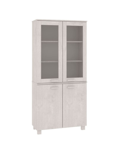 Credenza HAMAR in Legno Massello di Pino Bianca