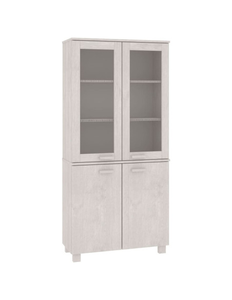 Credenza HAMAR in Legno Massello di Pino Bianca