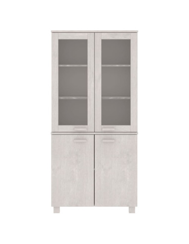 Credenza HAMAR in Legno Massello di Pino Bianca
