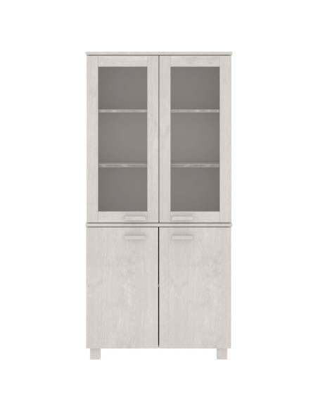 Credenza HAMAR in Legno Massello di Pino Bianca