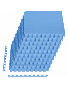 Tappeti 50 pcs Blu 18 m² Schiuma EVA 2