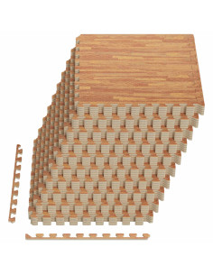 Tappeti 50 pcs legno 18 m² Schiuma EVA 2