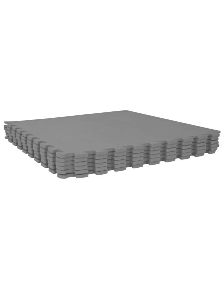 Tappeti 12 pcs Grigio 4,32 m² Schiuma EVA