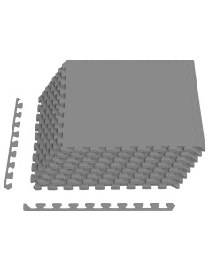 Tappeti 24 pcs Grigio 8,64 m² Schiuma EVA 2