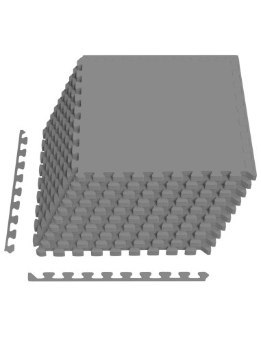 Tappeti 50 pcs Grigio 18 m² Schiuma EVA