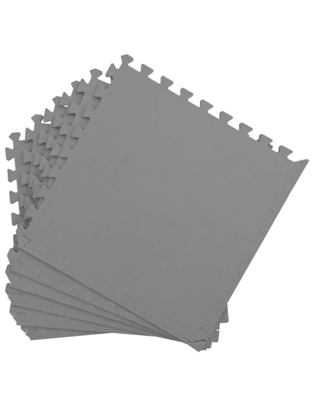 Tappeti 50 pcs Grigio 18 m² Schiuma EVA