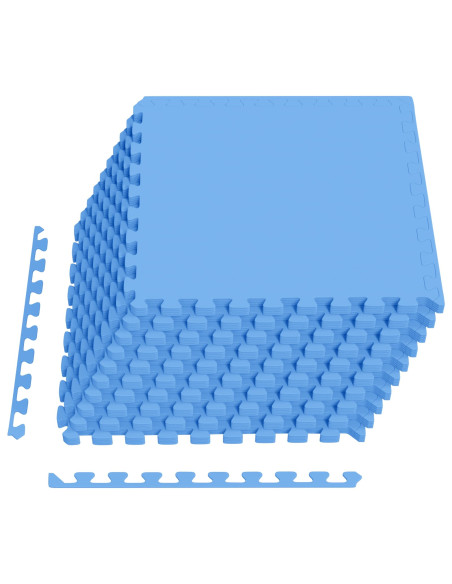 Tappeti 50 pcs Blu 18 m² Schiuma EVA